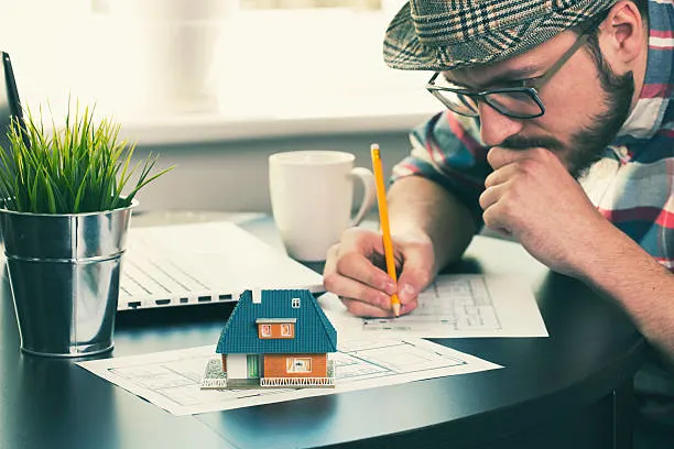 Cost estimation process for building a single-family home, including materials, labor, construction planning, and budgeting